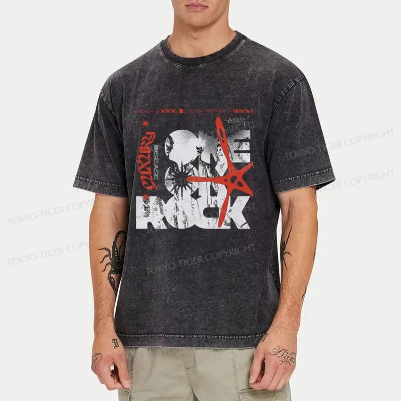 Tokyo-Tiger One Ok Rock Japanese Washed T-Shirt