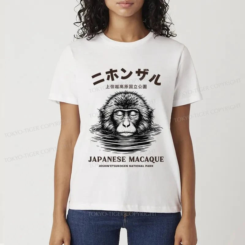 Tokyo-Tiger The Macaque Monkey In The Bath Japanese Classic T-Shirt