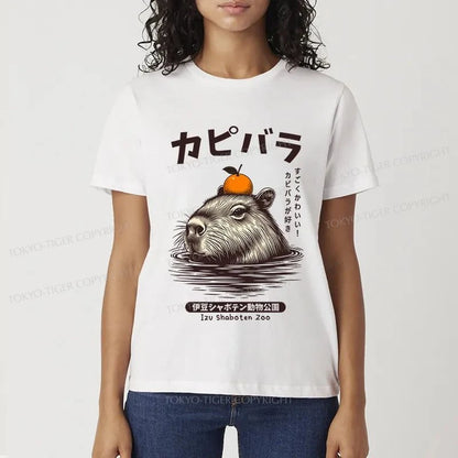 Tokyo-Tiger Capybara Hot Spring Classic T-Shirt