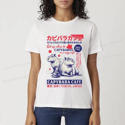 Tokyo-Tiger Tokyo Japan Capybara Cafe Classic T-Shirt