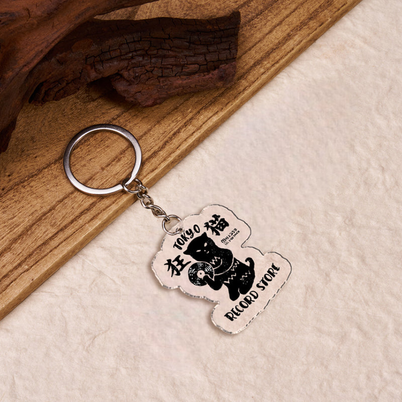 Tokyo-Tiger Tokyo Record Store Cat CD Keychain