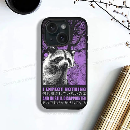 Tokyo-Tiger Disappointed Raccoon Japanese Phone Case