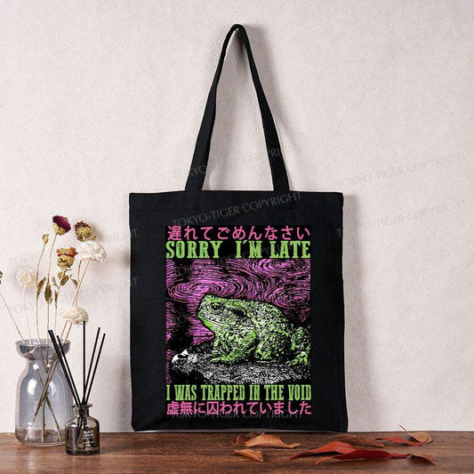 Tokyo-Tiger Frogs Trapped In The Void Tote Bag