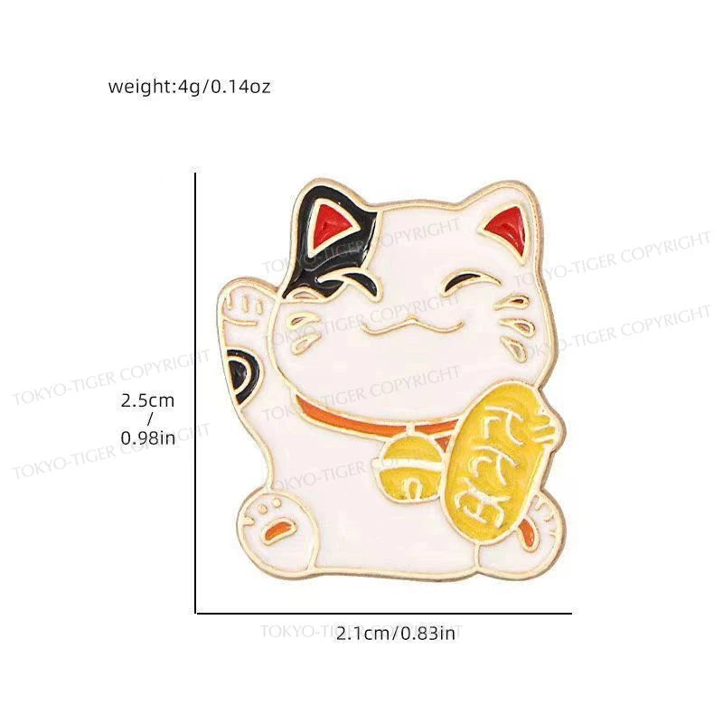 Tokyo-Tiger Japanese Lucky Cat Pin