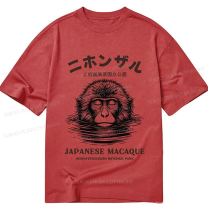 Tokyo-Tiger The Macaque Monkey In The Bath Japanese Classic T-Shirt