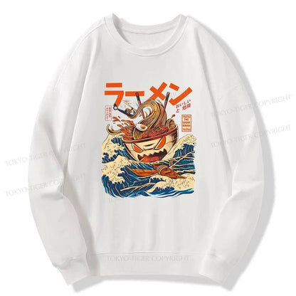 Tokyo-Tiger The Great Wave Ramen Kaiju Sweatshirt