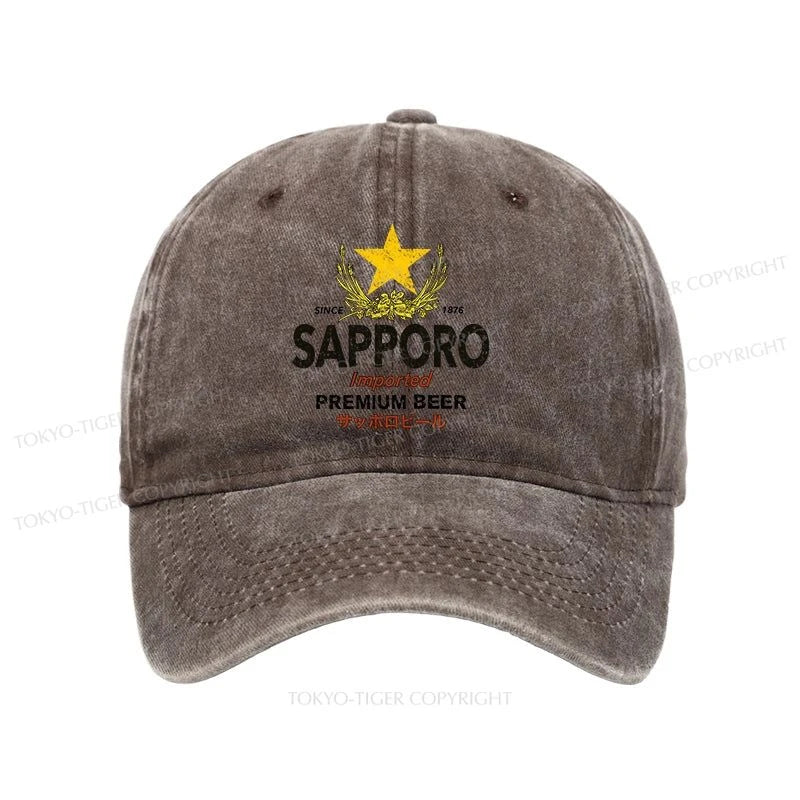 Tokyo-Tiger Sapporo Beer Star Japanese Washed Cap