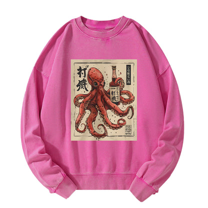 Tokyo-Tiger Osaka Saké Octopus Washed Sweatshirt