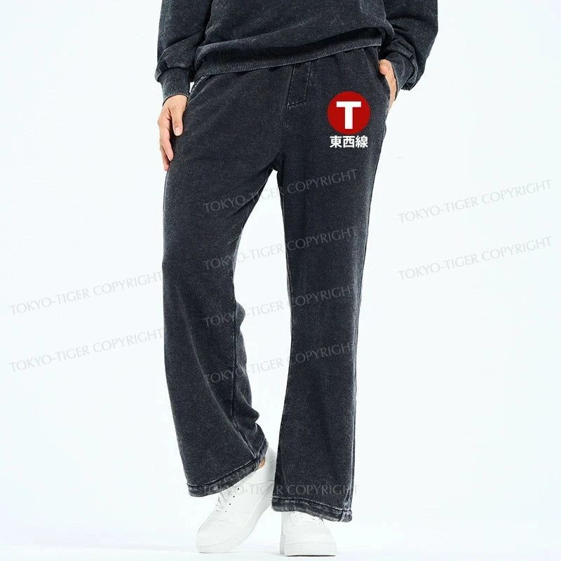 Tokyo-Tiger Tozai Line Kyoto Washed Sweatpants