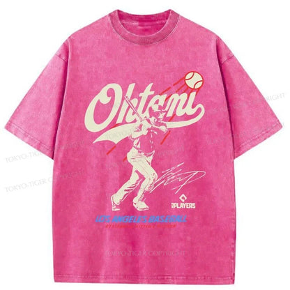 Tokyo-Tiger Shohei Ohtani Retro Japanese Washed T-Shirt