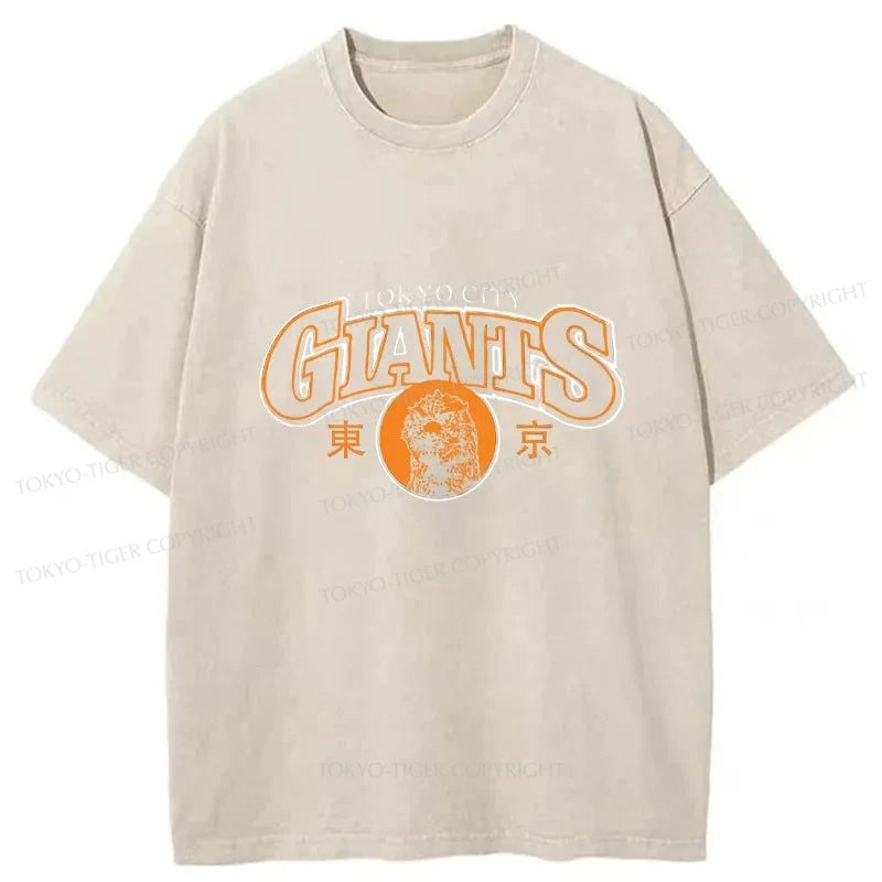 Tokyo-Tiger Tokyo City Giants Washed T-Shirt