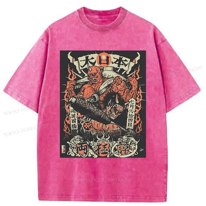 Tokyo-Tiger Japanese Monster Washed T-Shirt