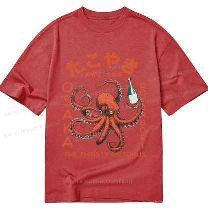 Tokyo-Tiger Octopus Drinks Soju Classic T-Shirt