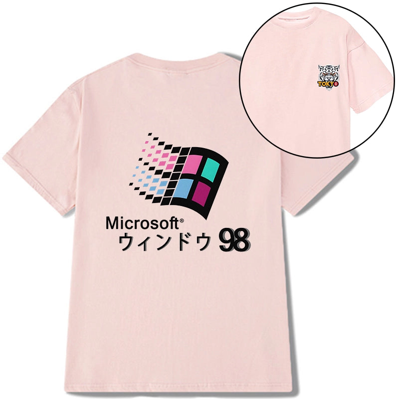 Tokyo-Tiger Microsoft Windows 98 Front Back Classic T-Shirt