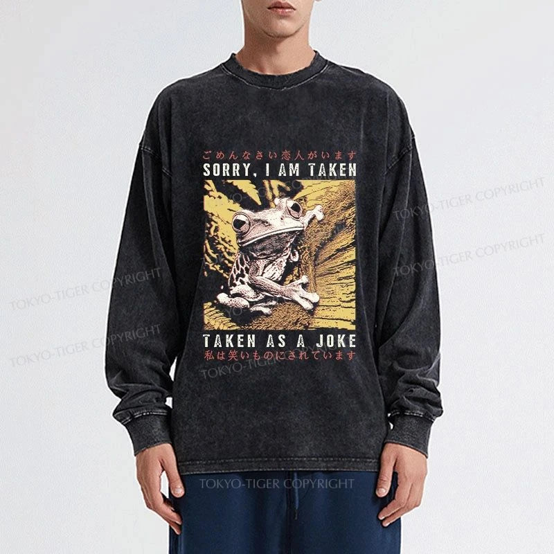 Tokyo-Tiger The Tragic Frog Japanese Washed Long Sleeve T-Shirt