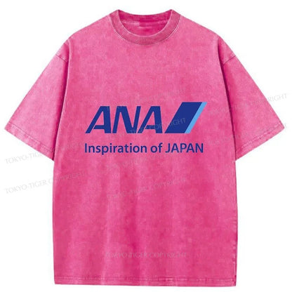 Tokyo-Tiger All Nippon Airways Washed T-Shirt