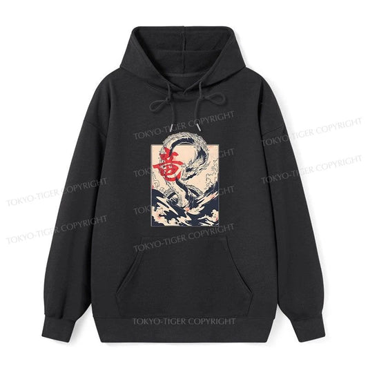 Tokyo-Tiger Sea Dragon Japanese Classic Hoodie