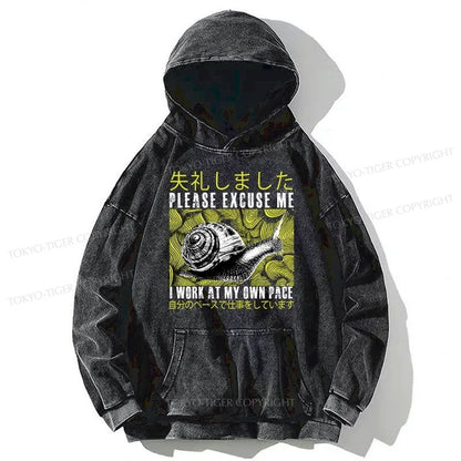 Tokyo-Tiger Snails That Work According To Their Own Rules Washed Hoodie