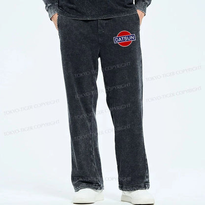 Tokyo-Tiger Datsun Vintage Car Washed Sweatpants