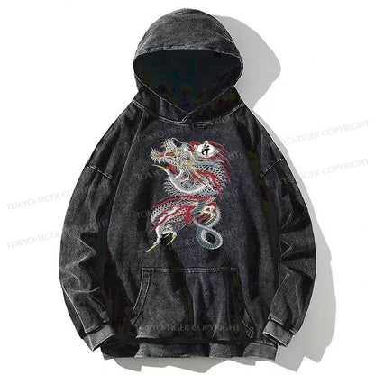 Tokyo-Tiger Dragon of Dojima Washed Hoodie