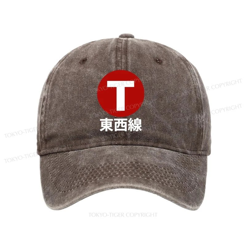 Tokyo-Tiger Tozai Line Kyoto Washed Cap