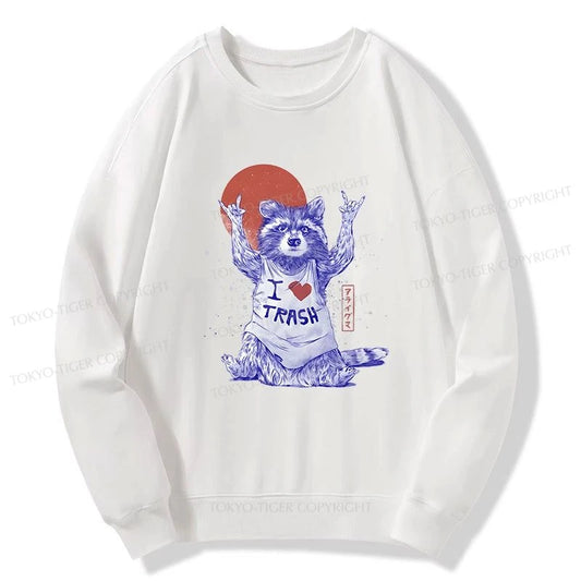 Tokyo-Tiger I love Trash Sweatshirt