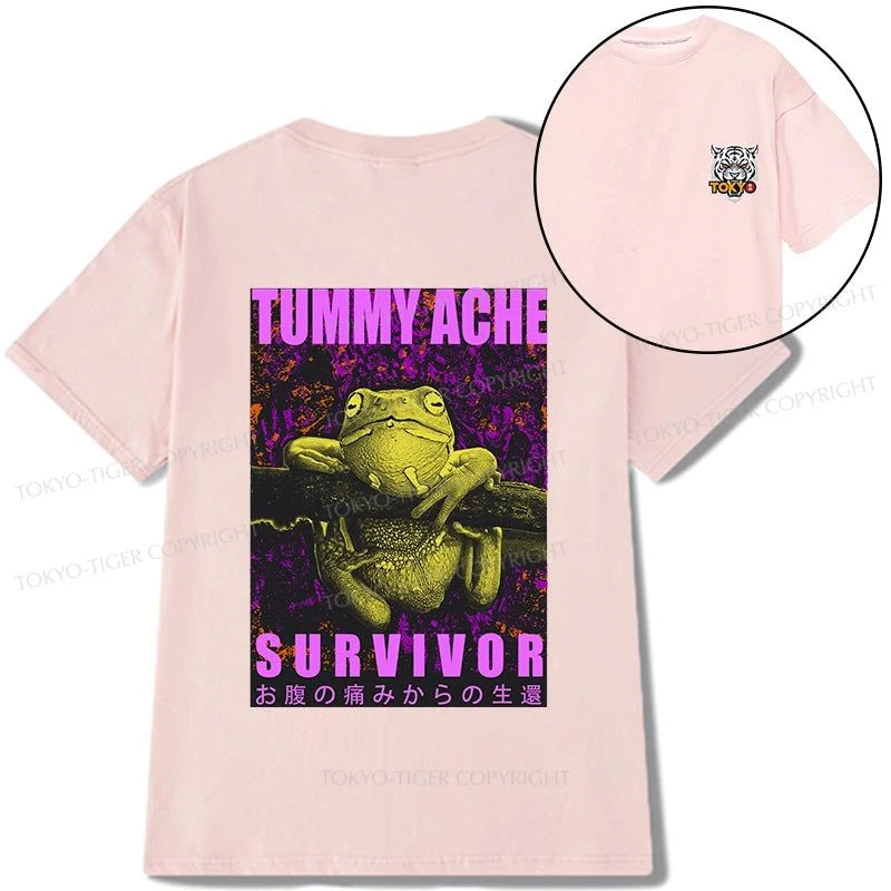 Tokyo-Tiger A Frog With Stomachache Front Back Classic T-Shirt