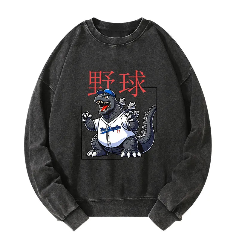 Tokyo-Tiger Baseball is my Favorite Sport Washed Sweatshirt