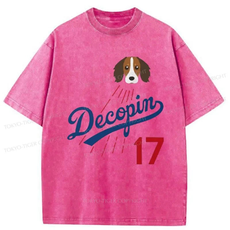 Tokyo-Tiger Shohei Ohtani's Dog "Decopin (Decoy)" Washed T-Shirt