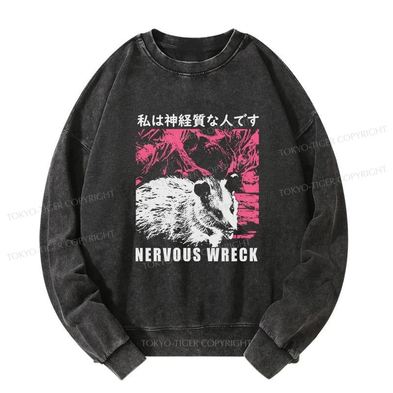 Tokyo-Tiger Nervous Wreck Washed Sweatshirt