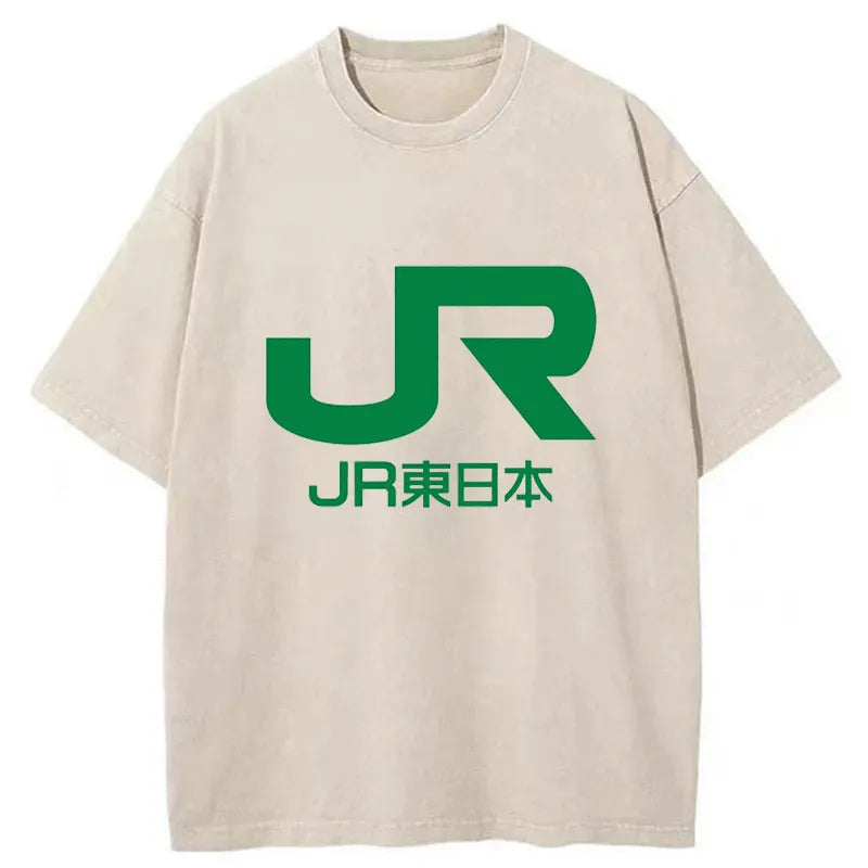 Tokyo-Tiger East Japan Railway Company Washed T-Shirt