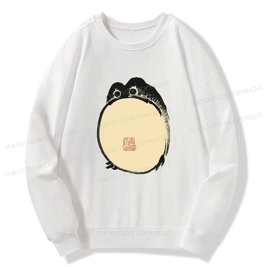 Tokyo-Tiger Grumpy Frog Japanese Sweatshirt