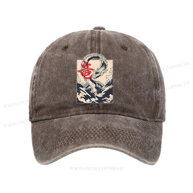 Tokyo-Tiger Sea Dragon Japanese Washed Cap