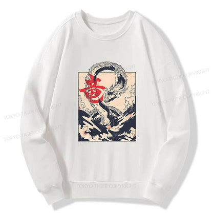 Tokyo-Tiger Sea Dragon Japanese Sweatshirt