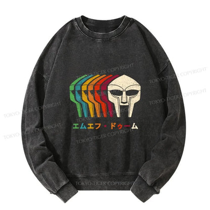 Tokyo-Tiger Retro MF Doom Washed Sweatshirt