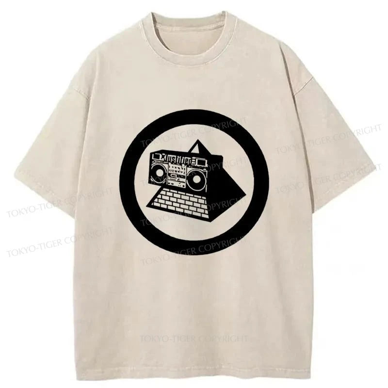 Tokyo-Tiger KLF Logo Vintage Washed T-Shirt