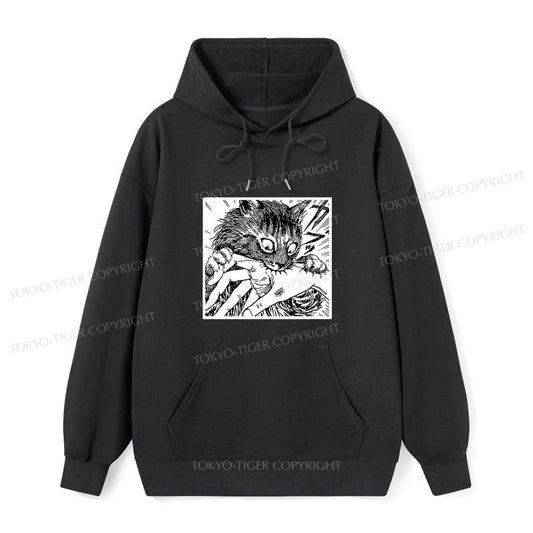 Tokyo-Tiger Creepy Cat Anime Horror Anteater Classic Hoodie