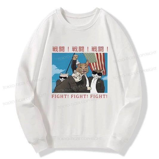 Tokyo-Tiger Fight Cat Japanese Sweatshirt