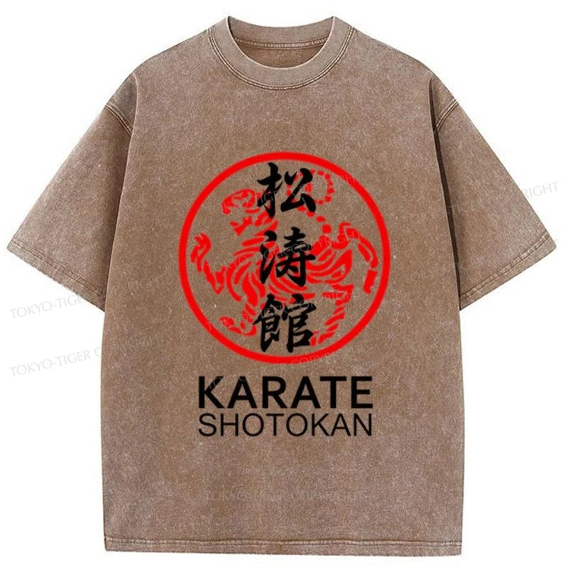 Tokyo-Tiger Karate Shotokan Washed T-Shirt