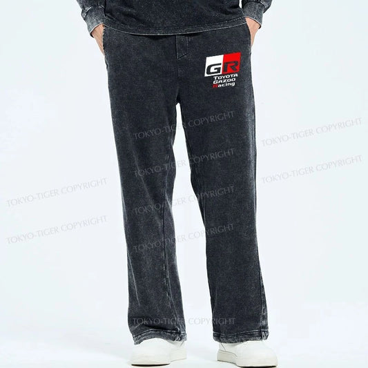 Tokyo-Tiger Toyota Gazoo Racing GR Logo Washed Sweatpants