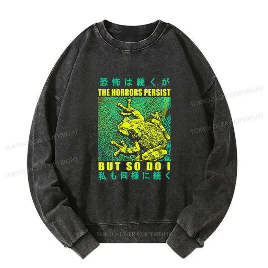 Tokyo-Tiger The Horrors Persist Forg Washed Sweatshirt