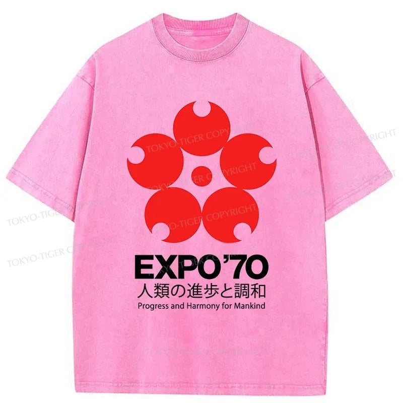 Tokyo-Tiger World Expo'70 Washed T-Shirt