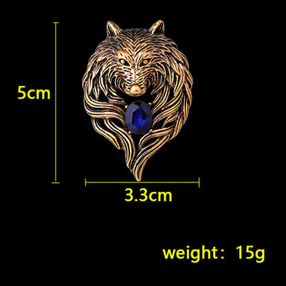 Tokyo-Tiger Vintage Domineering Wolf Pin