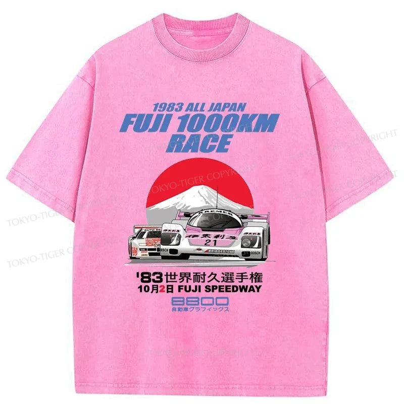 Tokyo-Tiger 1983 Fuji 1000km Race Washed T-Shirt