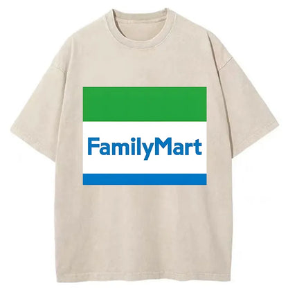 Tokyo-Tiger Family Mart Logo Washed T-Shirt