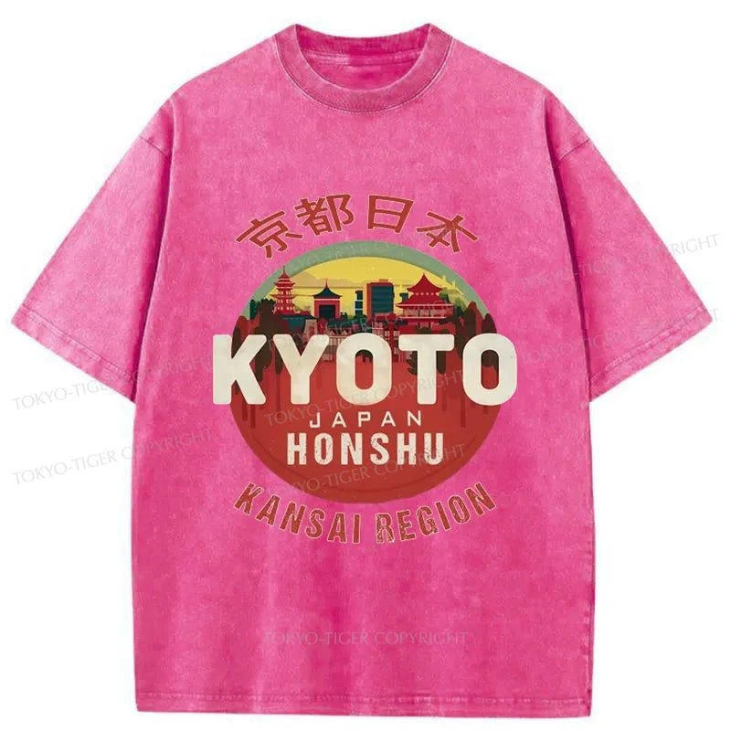 Tokyo-Tiger Travel Tokyo Japan Washed T-Shirt