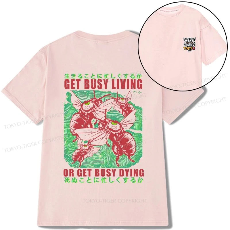 Tokyo-Tiger Busy Bee Japanese Front Back Classic T-Shirt