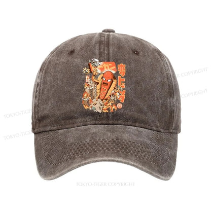 Tokyo-Tiger Great Hot Dog Kaiju Japanese Washed Cap