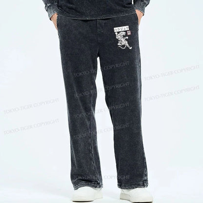 Tokyo-Tiger White Tiger Washed Sweatpants