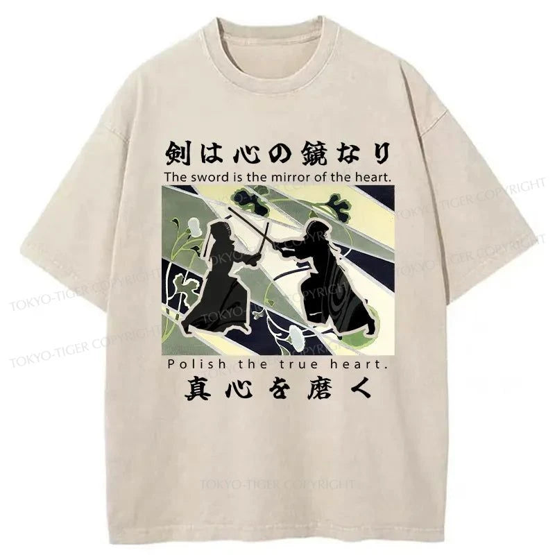 Tokyo-Tiger Kendo Japan Washed T-Shirt